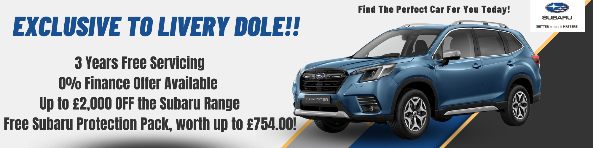 New Subaru Cars for sale at Livery Dole Ltd
